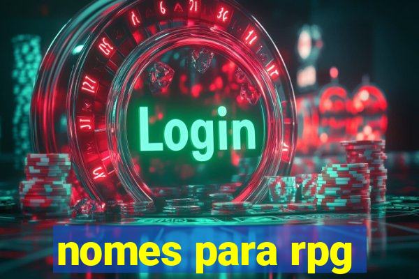 nomes para rpg